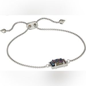 Kendra Scott Phillipa Bracelet in Multi Drusy, Rhodium Plated